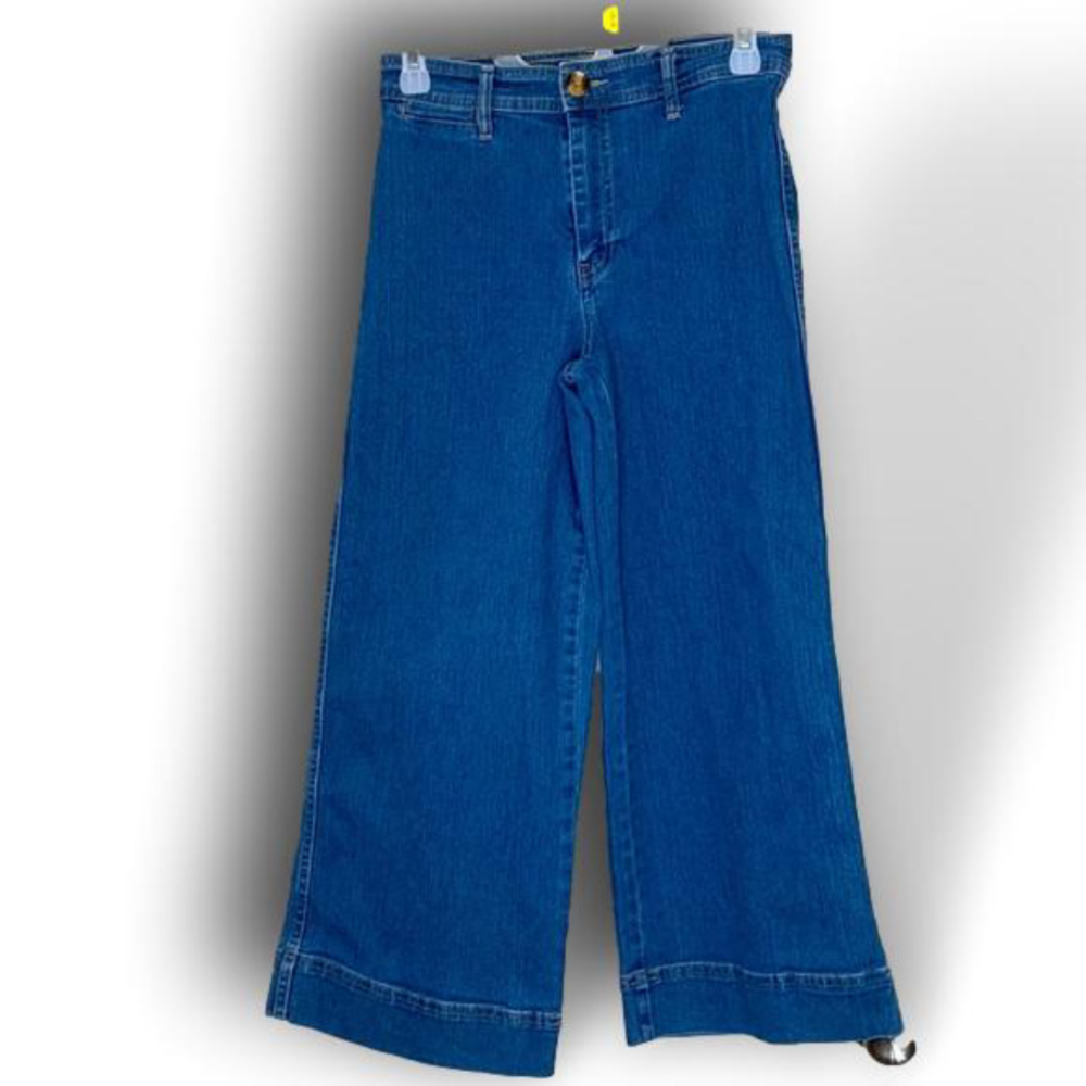 H&m Denim culottes High waist size 6